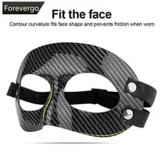 FOREVERGO 1Pc Futebol Meia Face Máscara Anticolisão Festa De Halloween Decoração PVC Esportes Equipamentos De Proteção Q