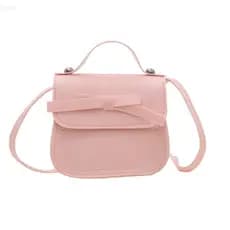 Bolsa De Ombro Com Laço ADAMES , Couro PU Crossbody Moedas Carteira Infantil Pequena