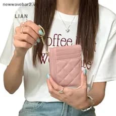 Newsandrainnew Moda Versátil Porta-Cartões De Cor Sólida Pequena Bolsa De Moedas Com Chaveiro Simples Cartão Multi-slot