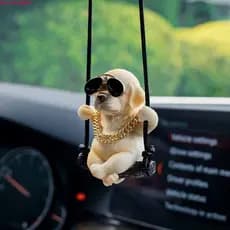 Acessórios Interiores De Automóveis TIANCHUANG , Pingente De Carro Bulldog De Cachorro Oscilante , Decoração Delicada Su