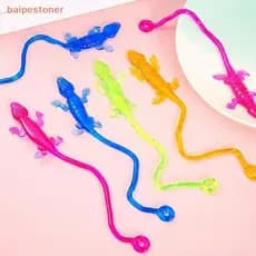 30pcs Brinquedos de Gecko Pegajosos para Crianças Enchimentos de Sacola de Presente, Lagarto Elástico, R 7PY5