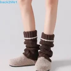 Aquecedores De Pernas BACK2LIFE1 Y2K , Meias De Pilha Lolita JK Capa De Perna De Malha , Botas De Manga Leggings Harajuk