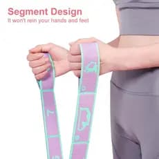 TKEY Multifuncional Dança Yoga Pilates Aids Correção De Faixa Elástica De Treinamento Segmentado Volta Alongamento Resis
