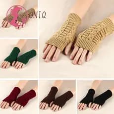 Luvas De Braço De Pulso UNIQ , Femininas Sem Dedos De Malha De Inverno , Aquecedor De Mão Quente E Moderno Para Mulheres