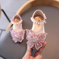 2-18 Anos Sapatos Infantis Bonitos Meninas Borboleta Flats Bling Blilng Diamante Gravata Borboleta Sapatos Planos de Cou