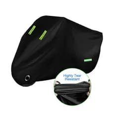 Preto Motocicleta Capa De Poeira Chuva À Prova Dwaterproof Água Protetor UV Moto Scooter Para Todas As Estações