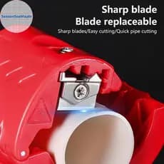 Cortador de Tubos SeaMaple Lâmina de Plástico Adequado para Tubos Domésticos, Fios, Cabos PVC/PU/PP/PE Ferramenta de 20-