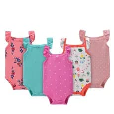 Macacão para Bebê Menina Carters Regata 1 peça Roupas de Bebê Macacão para Bebê Menina T2RU I6MA