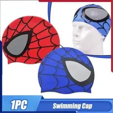 Touca De Natação Do Homem-Aranha Para áreas Externas, Confortável, Elástica, Durável, De Silicone, Para Meninas E