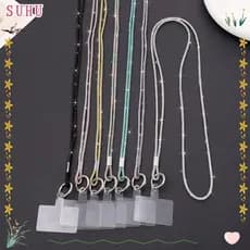 Corda Anti-Perda De Telefone SUHU , Cordão Com Strass De Cristal Brilhante , Alças De Corrente Brilhantes