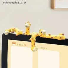 # weicheng Ornamento De Girafa De Borracha , Estatuetas Coladas , Modelo Desenho Animado , Decoração De Carro , Exibição