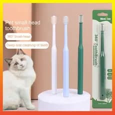 Escova de Dentes Portátil para Animais de Estimação - Limpeza Oral de 360 Graus para Cães e Gatos