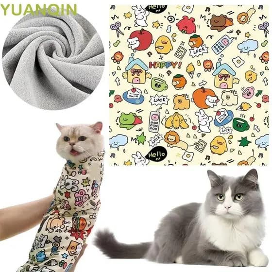 Bolsa de Cuidado para Gatos Yunqin, Autoadesiva Anti-Escape, Contenção Calmante, Antiderrapante, Anti-Mordida IVNC