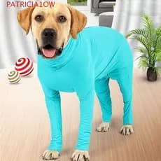 PATRICIA1OW Macacão Para Cães De Estimação , Pijama Macio De Manga Comprida , Roupas Respiráveis E Confortáveis De Quatr