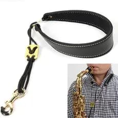 Alça de Saxofone Ajustável em Couro Acolchoado XROE