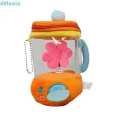 LEOTA Boneca De Flor Recheada , Rotação De Corda Puxar Brinquedo Espremedor De Flores De Pelúcia , Laranja