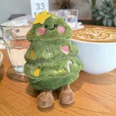 Nova Chegada Estilo Ins Árvore De Natal Pingente De Pelúcia Dos Desenhos Animados Boneca Saco Chaveiro Decoração Present