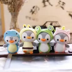 [bagreny] Chaveiro De Boneca Pinguim De Pelúcia Fofo Brinquedo Pequeno Se Transforma Em Dinossauro Sapo Bolsa Pingente P