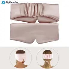 DIGIFOUNDER Seda Cetim Máscara De Sono Confortável Dormir Olho Olhos Relaxar Ampliado Remendo Saúde C6P2