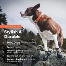 Sapatos para cães grandes de estimação inverno engrossado à prova d'água ao ar livre médio grande sapatos para cães bota