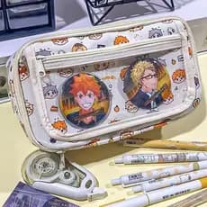 Anime Haikyu ! Estojo De Lápis Figura Hatsune Miku Capivara Bolsa De Armazenamento De Papelaria Para Estudantes De Grand