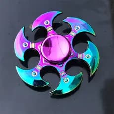 Brinquedo giratório de metal, estiloso e moderno, para alívio do estresse nos dedos e mãos, adequado para adultos e adol