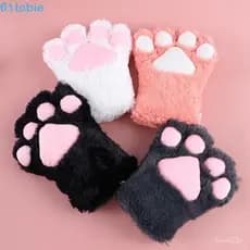 TOBIE Luvas De Garra De Gato Nova Urso Para Mulheres Pelúcia Fofa