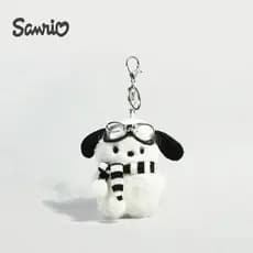 Sanrio Brinquedos De Pelúcia Boneca Chaveiro Kawaii Pochacco Anime Pingente Bonito Crianças Brinquedo Plushie Chaveiros