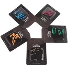 Iiipro mtb Parafusos Para Bicicleta Para Guiador Haste M5X18Mm 6 Pcs Bicicleta Parafusos Coloridos De Titânio De Aço Ino