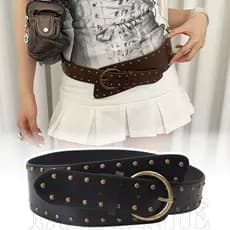 Cintos Largos De Couro PU-Para Meninas Picantes-Acessórios Decorativos De Roupas-Punk , Gótico , Vintage-Cintura De Rebi