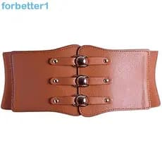 FORBETTER Faixa De Cintura Larga Ajustável Corpete Elástico Feminino Elástica Simples E Totalmente Compatível