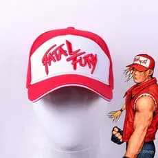 Boné de Beisebol Bordado de Algodão com Tema de Fatal Fury Terry Bogard, Estilo Fashion