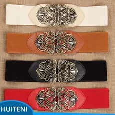 Cinto Feminino Elástico Estilo Vintage , Cordão Com Tiras De Fivela , Cintos De Escultura Para Jeans , Vestidos , Calças