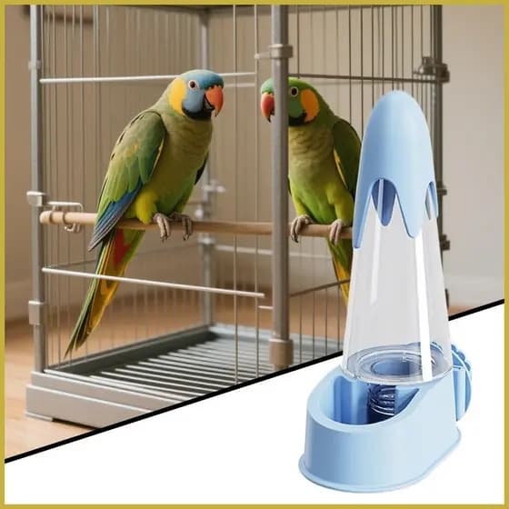 Dispensador De Água Para Pássaros , Alimentador Automático De Gaiola , Papagaios , Periquitos , Fácil Instalação , Hidra
