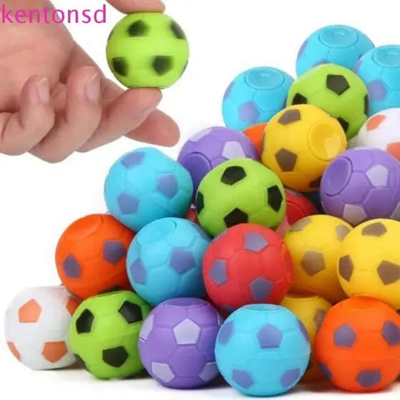 KENTONSD 10 Peças Giradores De Futebol , Mini Favores Brinquedos De Bola Bolas Saltitantes Giratórias Engraçadas