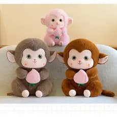 Macaco Macio E Fofo Brinquedo de Pelúcia Boneca Infantil Presente de Aniversário Brinquedos Infantis