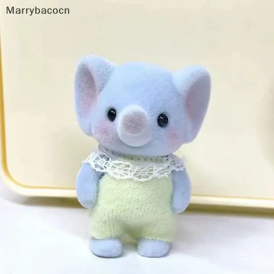 [MAR] 1 Pc Elefante Ovelha Família Anime Figura Modelo De Brinquedos Simulação Florestais Boneca Jardim De Infância Bebê