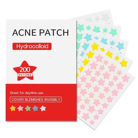 200 Remendos Da Espinha Dos Pces Para O Rosto , Hidrocolóides Acne , Capas Bonitos Do Zit Estrela , Adesivos Ponto
