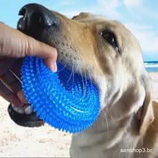 Bola de som de brinquedo anti-mordida para animais de estimação mastigando dentes limpando