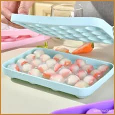 Bandejas de Gelo para Freezer, 25 Graus, Silicone, Aparelho de Cozinha, Recipiente, Liberação Fácil, Molde de Bola NR8Y