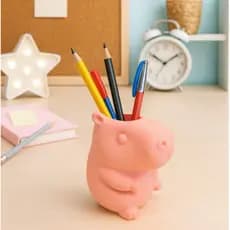 Porta-Lápis Capivara – Organização Fofa e Divertida para sua Mesa