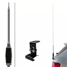Antena Px Carro e Suporte Instalação Porta Malas com Parafuso Enfeite