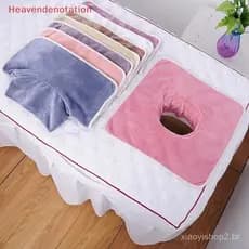 HDBR 35 * 35 Cm Espessado Beleza SPA Massagem Mesa Prancha Toalha Facial Com Buraco Cama HDD