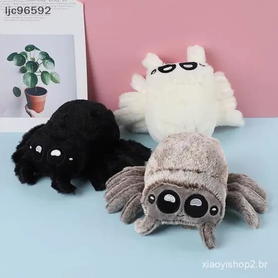 [ljc] Adorável Brinquedo De Pelúcia Lucas Spider Halloweenpanion Stuffed Anima Para Crianças Presente Perfeito Amantes D