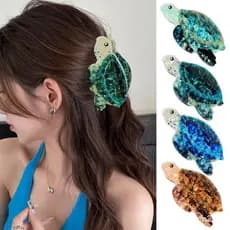 9cm Tartaruga Dos Desenhos Animados Grampo De Cabelo Ácido Acético Hairpin Mulher Oceano Acessórios Para O