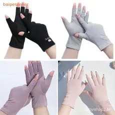 [1 Par Luvas Anti UV De Proteção Luva Manicure Sem Dedo Ferramenta De Arte Das Unhas