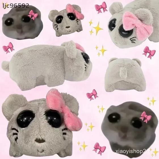 [ljc] Brinquedos De Pelúcia De Hamster Triste Brinquedo Musical Meme Com Som De Violino Embutido Pelúcias Para Crianças
