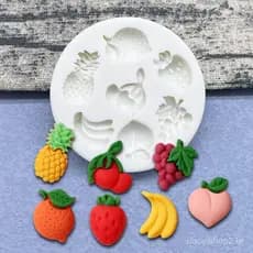 Banana Morango Em Forma De Uva Molde De Silicone Para Bolo De Chocolate Ferramentas Decoração De Acessórios Panificação