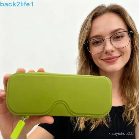 Bolsa De Armazenamento De Óculos De Silicone BACK2LIFE1 , Estojo Anti-Queda À Prova D'água , Grande Capacidade