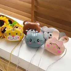 Mini Bolsa De Ombro Infantil Com Desenho De Moeda Para Meninos E Meninas